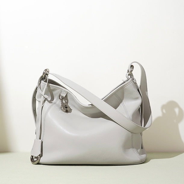 Sophisticated Women's Genuine Leather Large Capacity Crossbody Bag