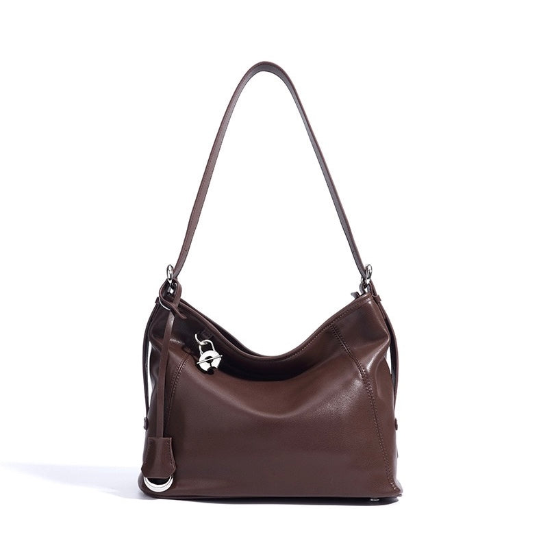 Sophisticated Women's Genuine Leather Large Capacity Crossbody Bag