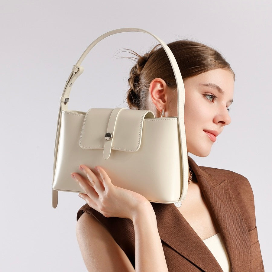 Elegance Redefined: Versatile Leather Handheld & Shoulder Bag