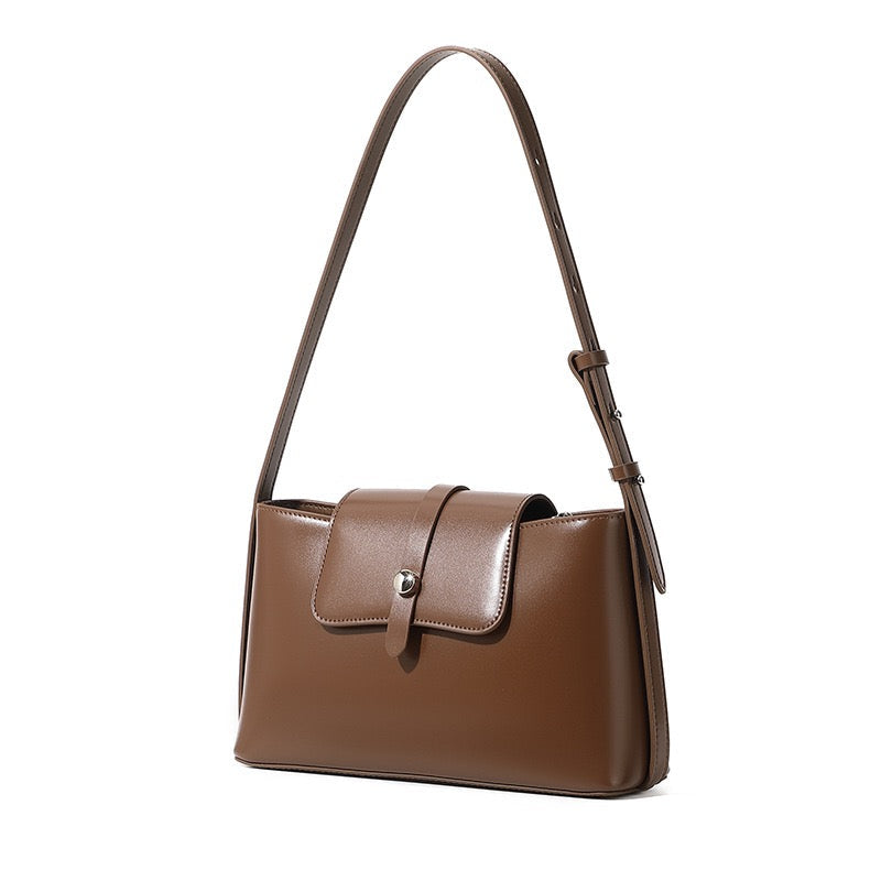 Elegance Redefined: Versatile Leather Handheld & Shoulder Bag