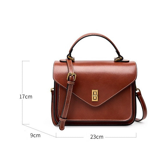 Elegant Genuine Leather Crossbody Tote Bag for Women