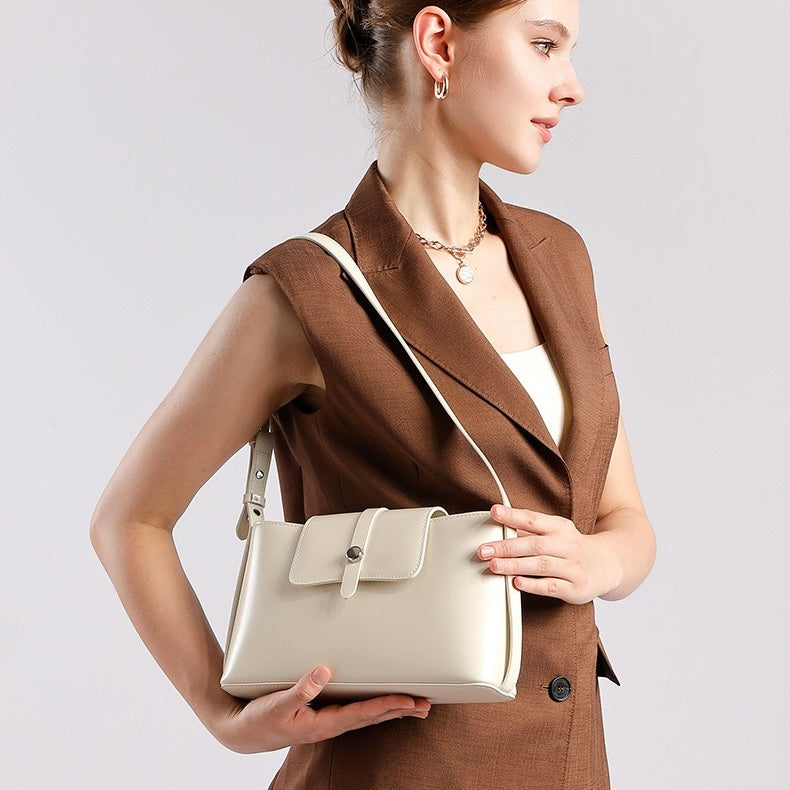 Elegance Redefined: Versatile Leather Handheld & Shoulder Bag