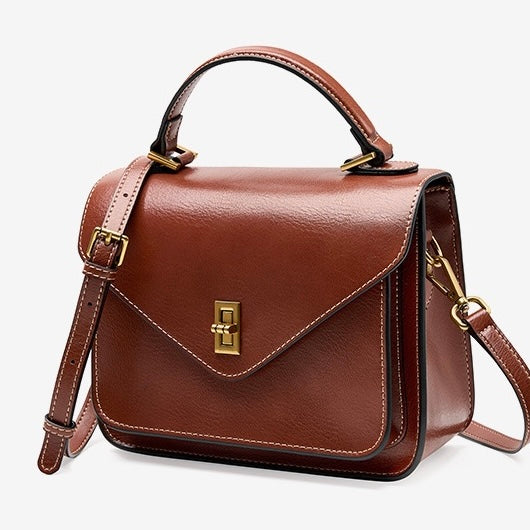 Elegant Genuine Leather Crossbody Tote Bag for Women