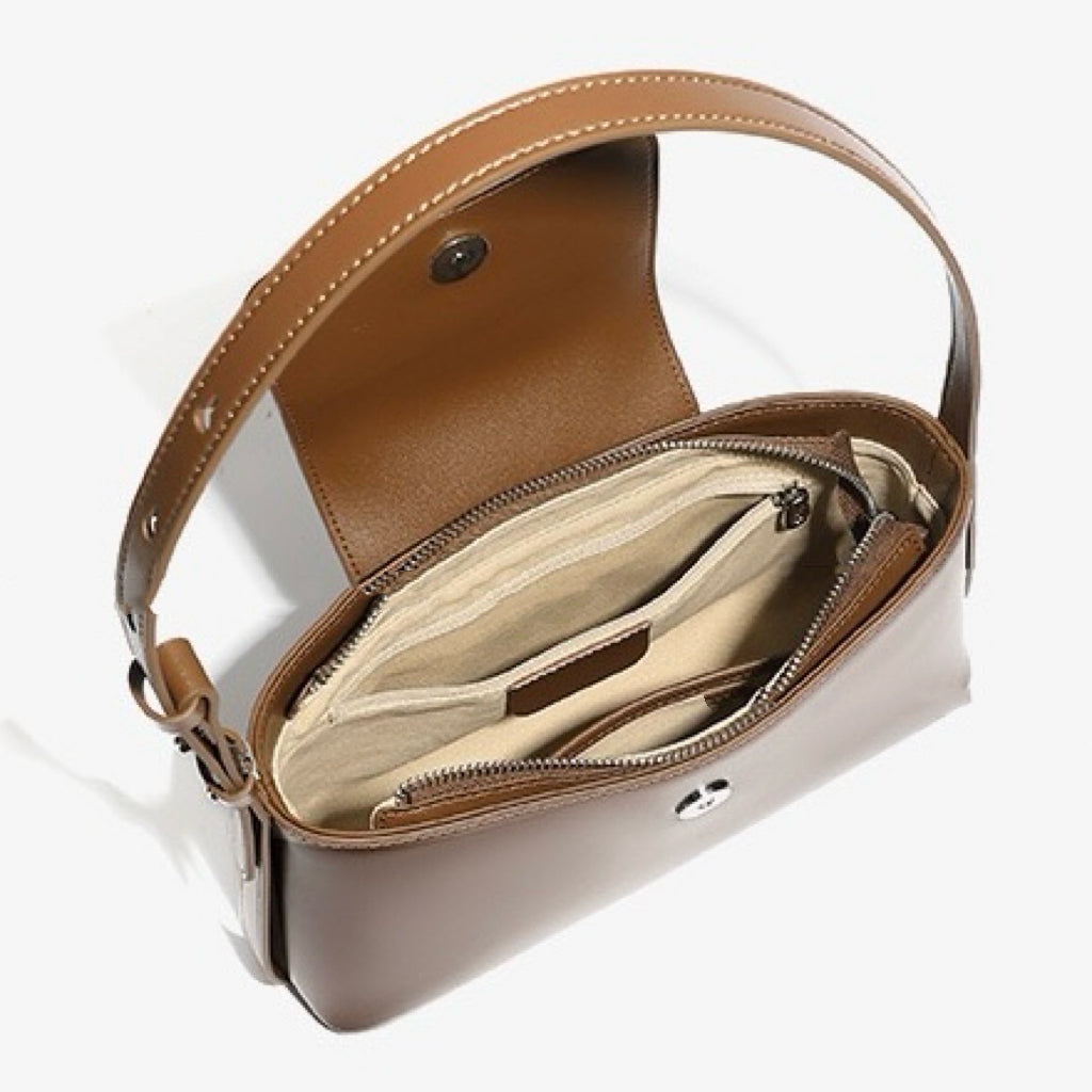 Elegance Redefined: Versatile Leather Handheld & Shoulder Bag