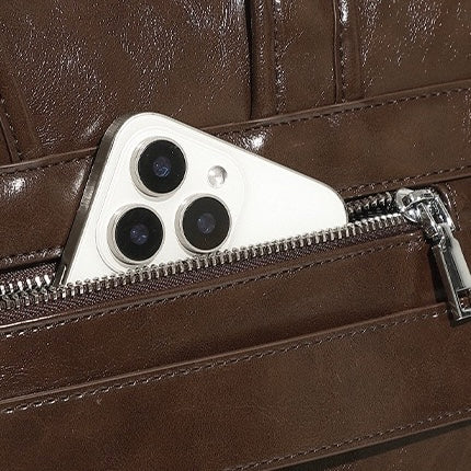 Genuine Leather Bronze-Era Unisex Casual Backpack