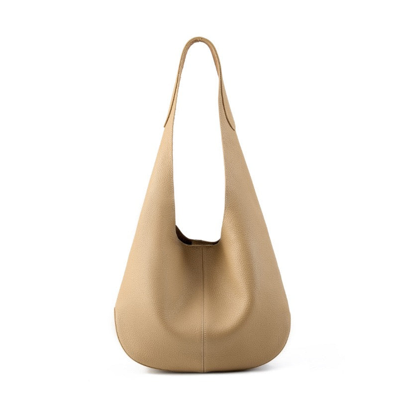 Luna Luxe Genuine Leather Hobo Tote Bag