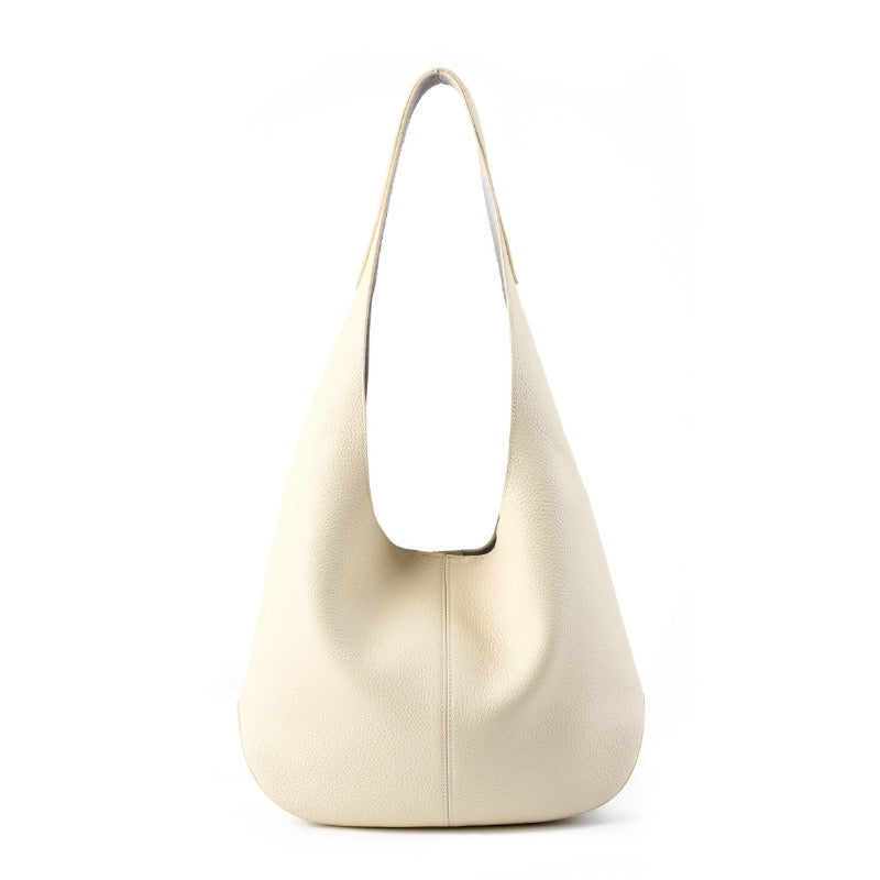 Luna Luxe Genuine Leather Hobo Tote Bag