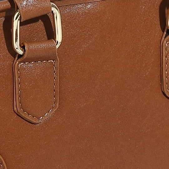 Chic Genuine Leather Boston Crossbody Bag with Whimsical Dachshund Pendant