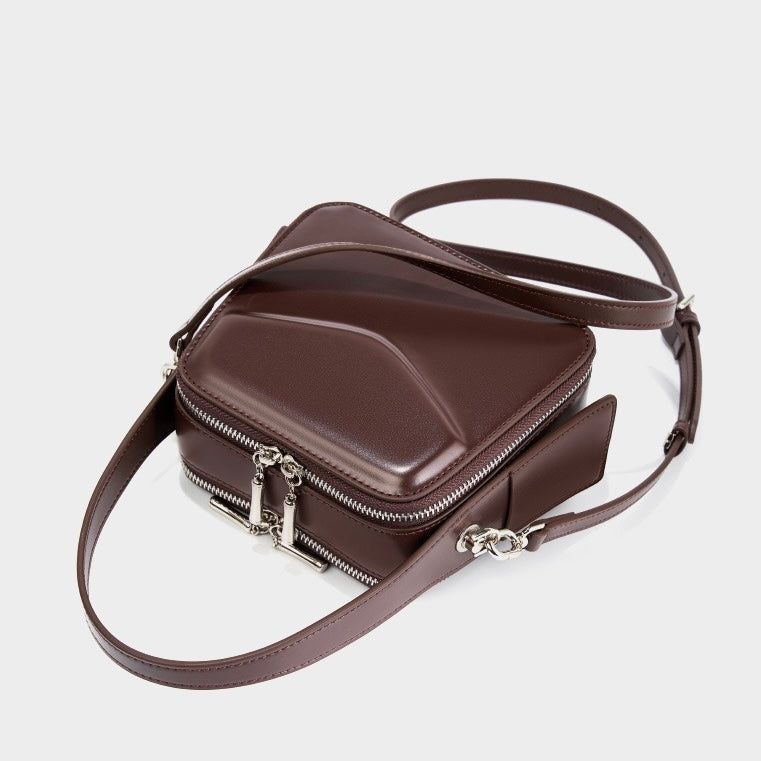 Genuine Leather Women's Trapezoidal Handheld Shoulder Bag