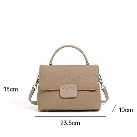 Minimalist Top-Grain Cowhide Envelope Crossbody Bag
