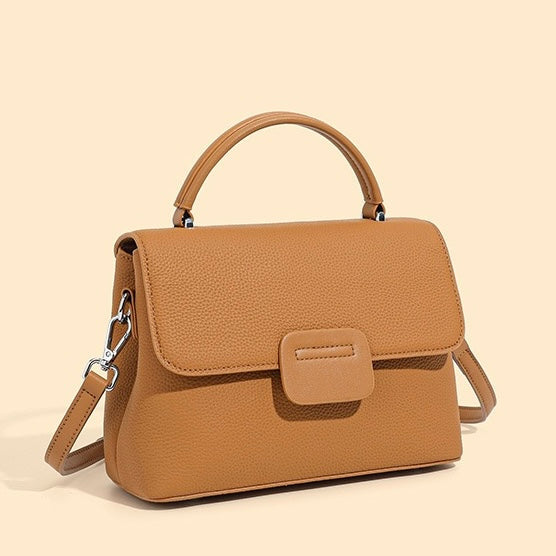 Minimalist Top-Grain Cowhide Envelope Crossbody Bag