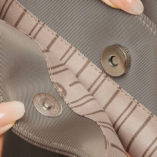 Sophisticated Taupe Large Capacity Single-Shoulder Tote Bag