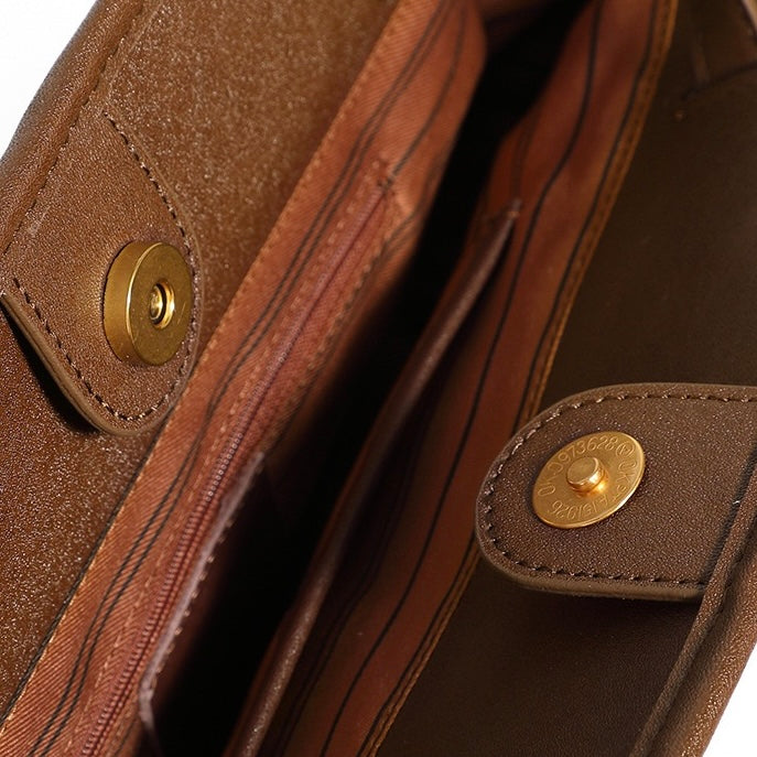 Vintage Grain Leather Tote Bag - Timeless Elegance Redefined