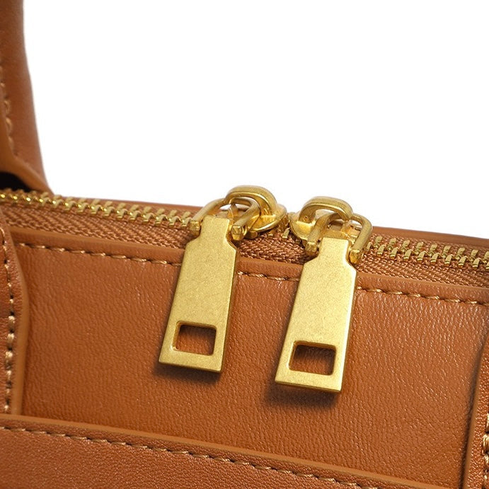 Elegant Vintage Genuine Leather Shell Bag for Women