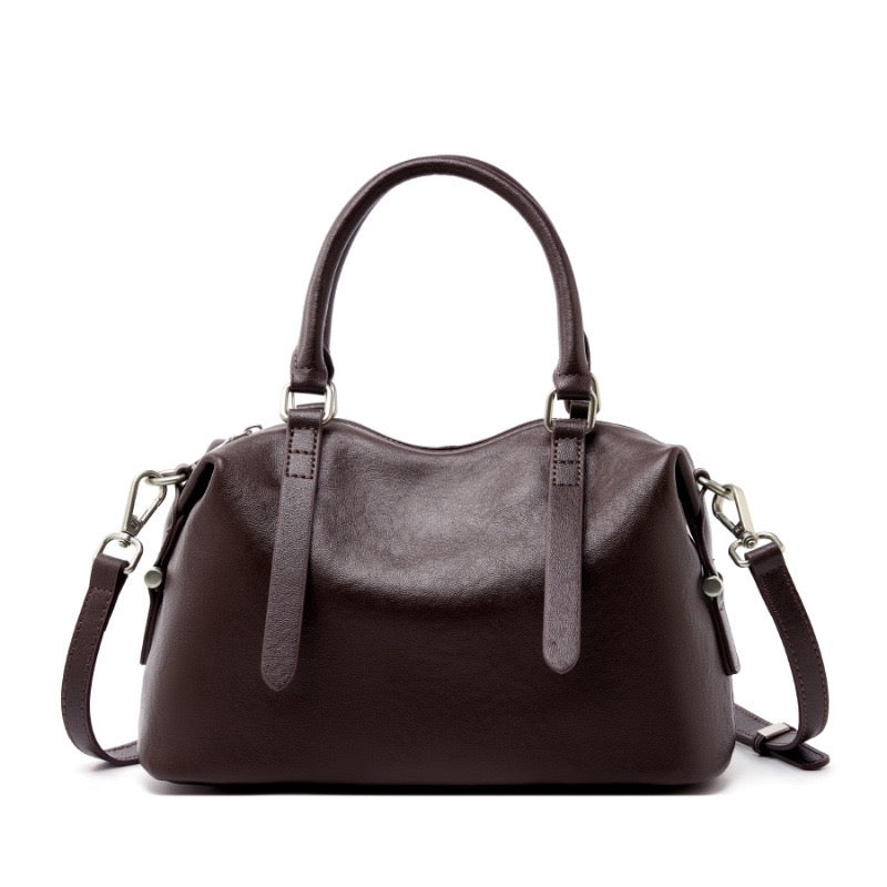 Vintage Top Grain Leather Crossbody Handbag