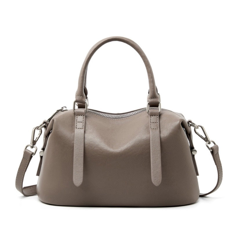 Vintage Top Grain Leather Crossbody Handbag