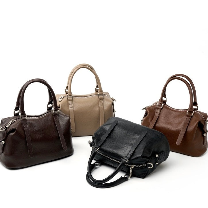 Vintage Top Grain Leather Crossbody Handbag