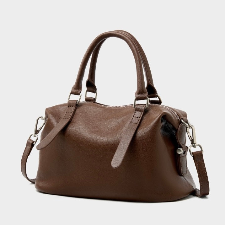 Vintage Top Grain Leather Crossbody Handbag