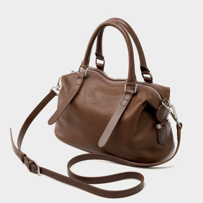 Vintage Top Grain Leather Crossbody Handbag