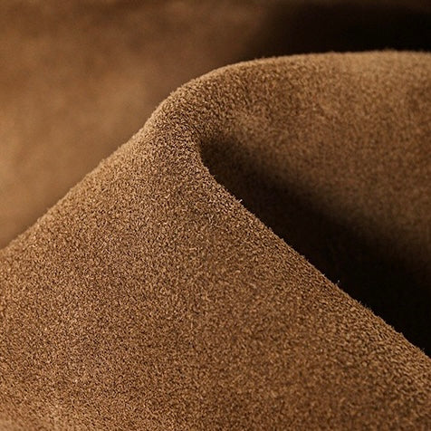 Brown Suede Leather Elegance Hobo Dumpling Bag