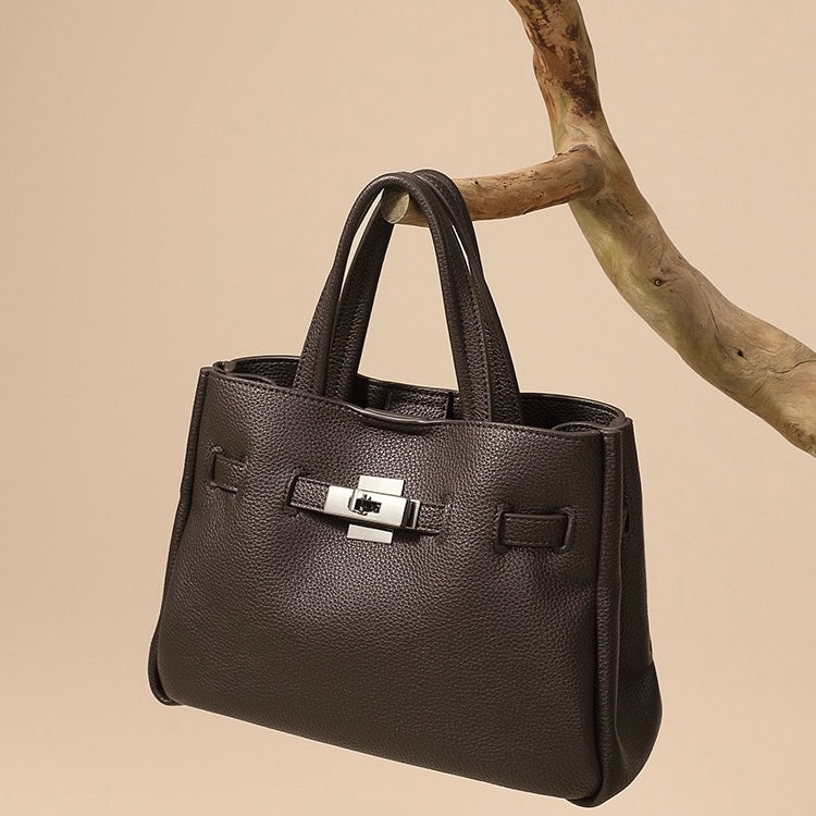 Elegant Pebble Genuine Leather Crossbody Bag for Women