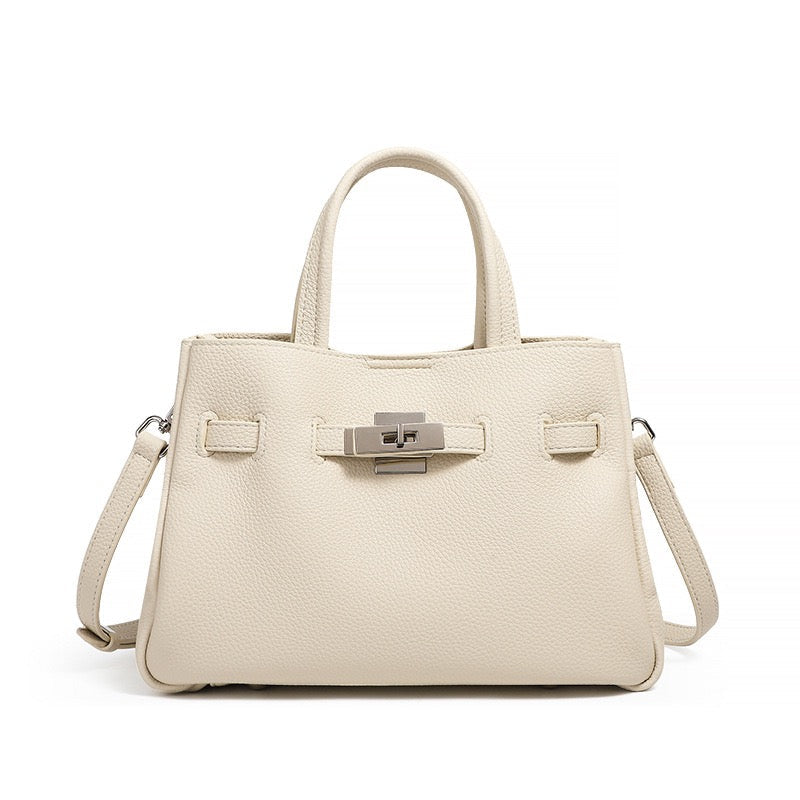 Elegant Pebble Genuine Leather Crossbody Bag for Women