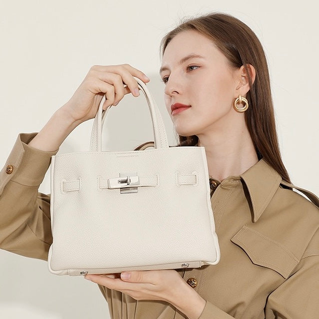 Elegant Pebble Genuine Leather Crossbody Bag for Women