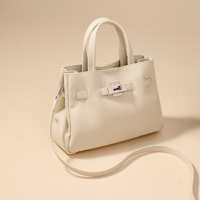 Elegant Pebble Genuine Leather Crossbody Bag for Women