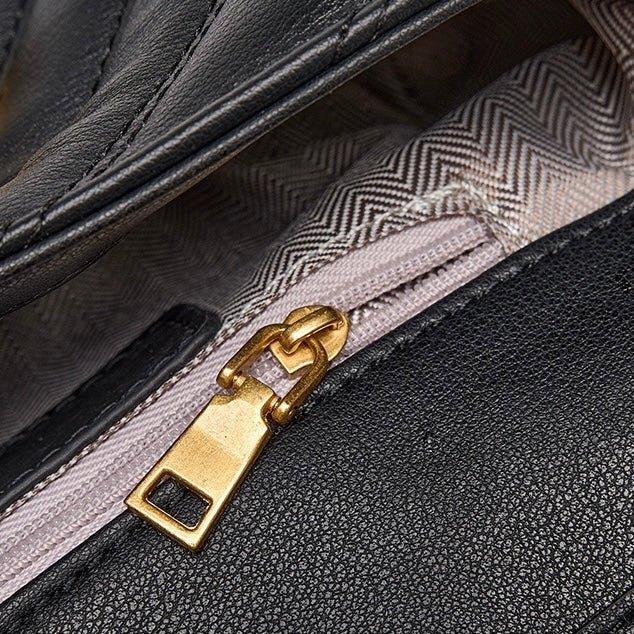 2025 Summer Luxe Genuine Leather Mini Chain Shoulder Bag