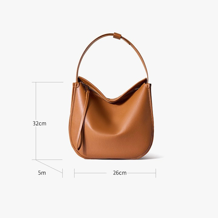 Lazy Chic Premium Leather Tote Bag with Ample Storage