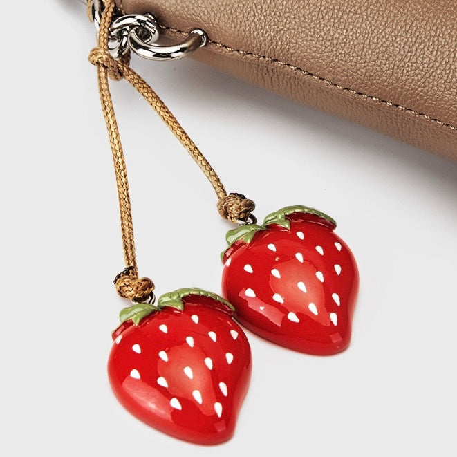 Genuine Leather Mini Bucket Crossbody Bag