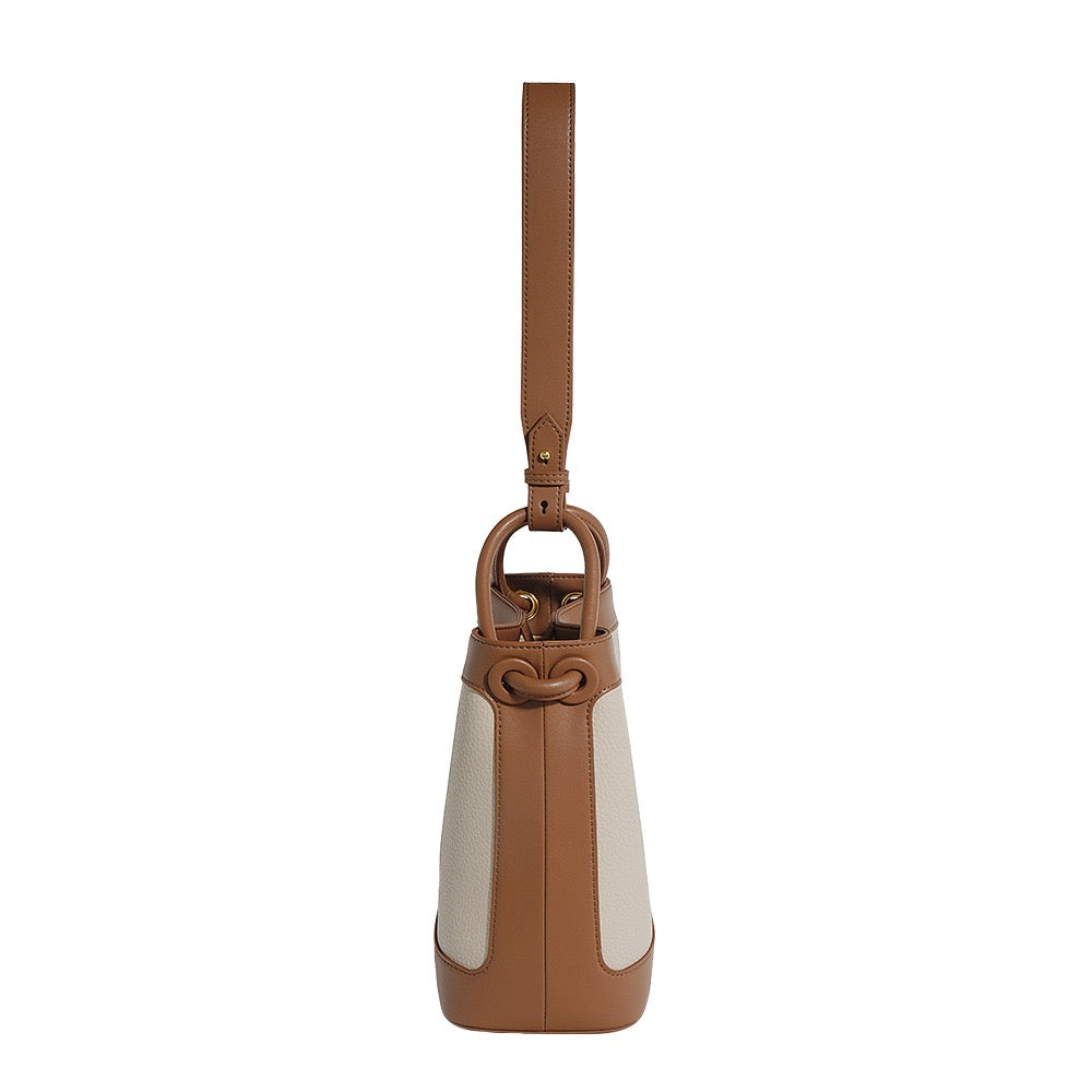 Women's Premium Leather Luxury Crossbody Bucket Bag