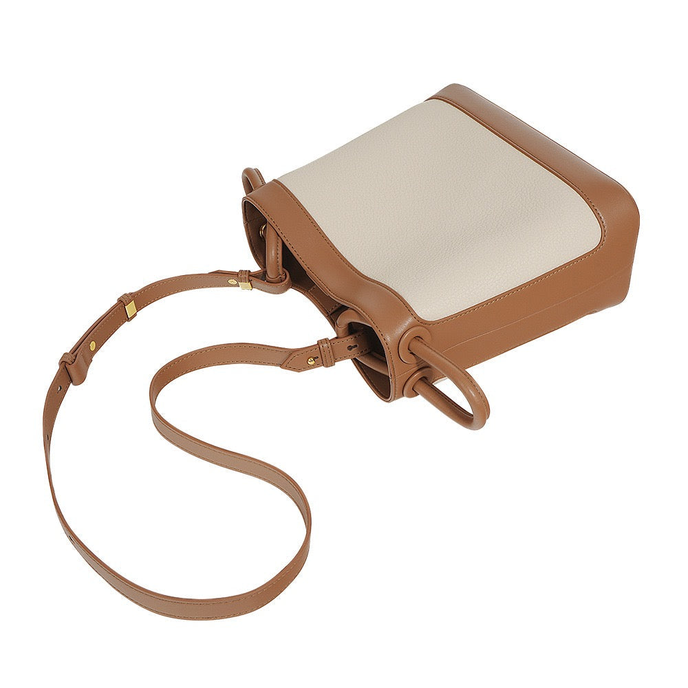 Women's Premium Leather Luxury Crossbody Bucket Bag