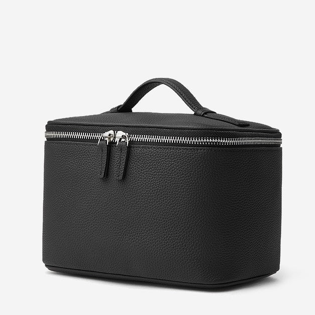 Genuine Leather Luxury Multi-Compartment Cosmetic Bag