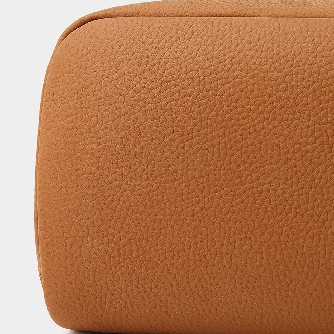 Exquisite Textured Leather Top-Zip Clutch Bag