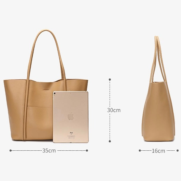 Genuine Leather Summer Tote Bag for Elegant Sophistication