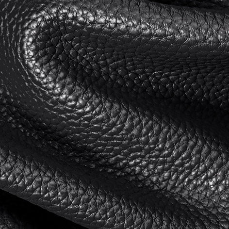Elegant Black Leather Embossed Hobo Bag