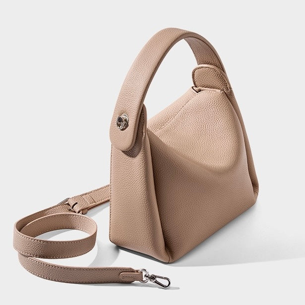 Timeless Elegance Genuine Leather Cigarette Box Shoulder Bag