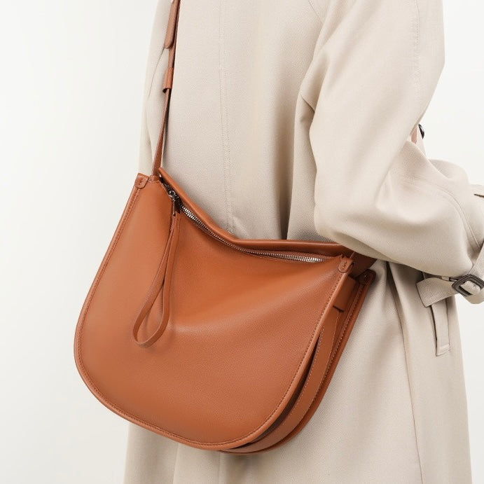 Lazy Chic Premium Leather Tote Bag with Ample Storage