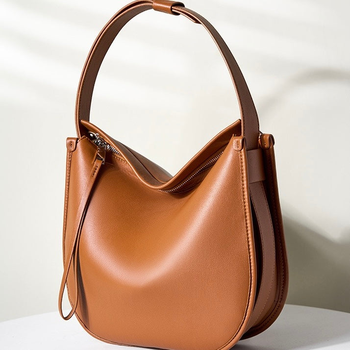 Lazy Chic Premium Leather Tote Bag with Ample Storage