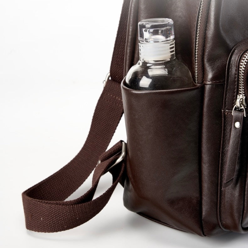 Chic Genuine Leather Multifunctional Backpack for Modern Women