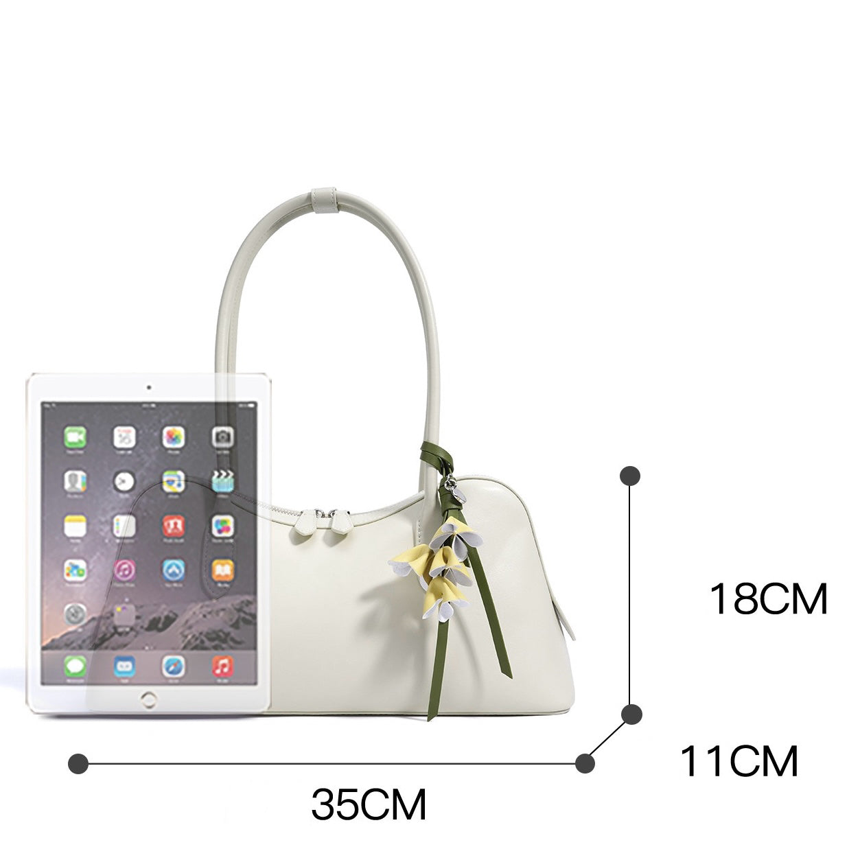 Elegant Versatile Large Capacity Cowhide Shoulder Bag