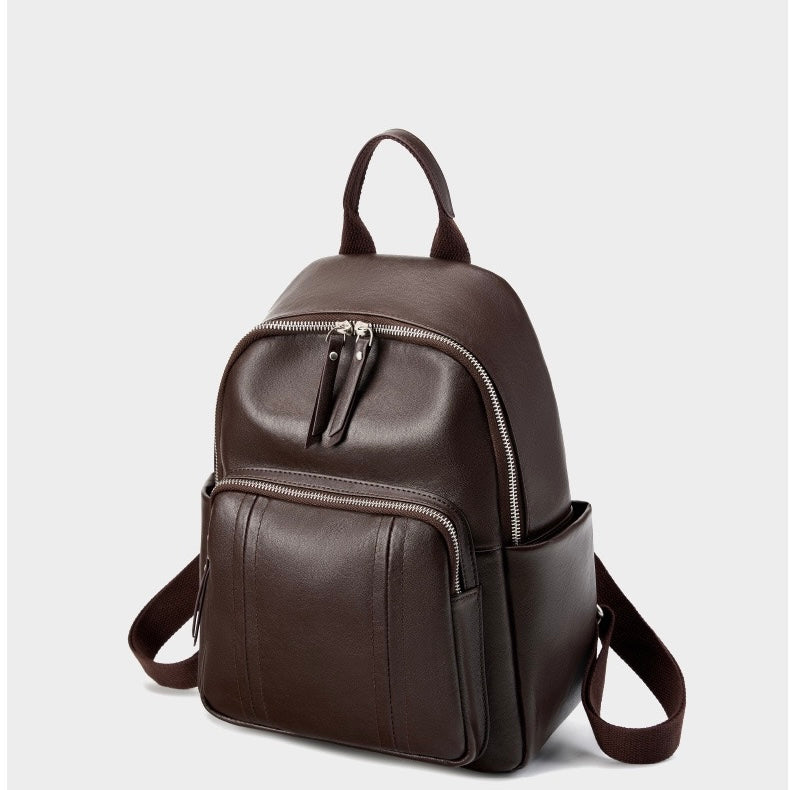 Chic Genuine Leather Multifunctional Backpack for Modern Women