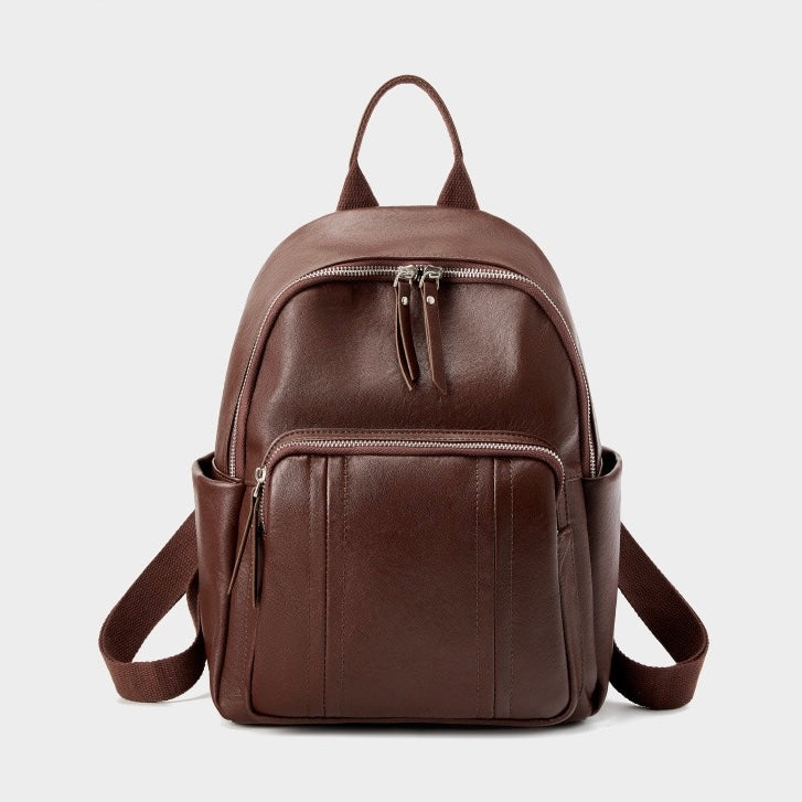 Chic Genuine Leather Multifunctional Backpack for Modern Women