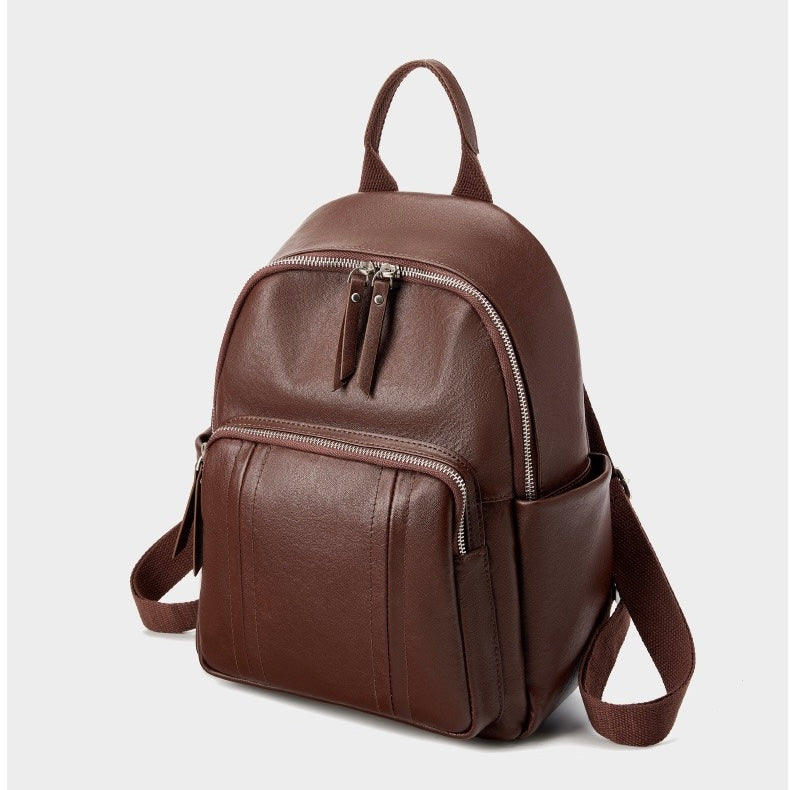 Chic Genuine Leather Multifunctional Backpack for Modern Women