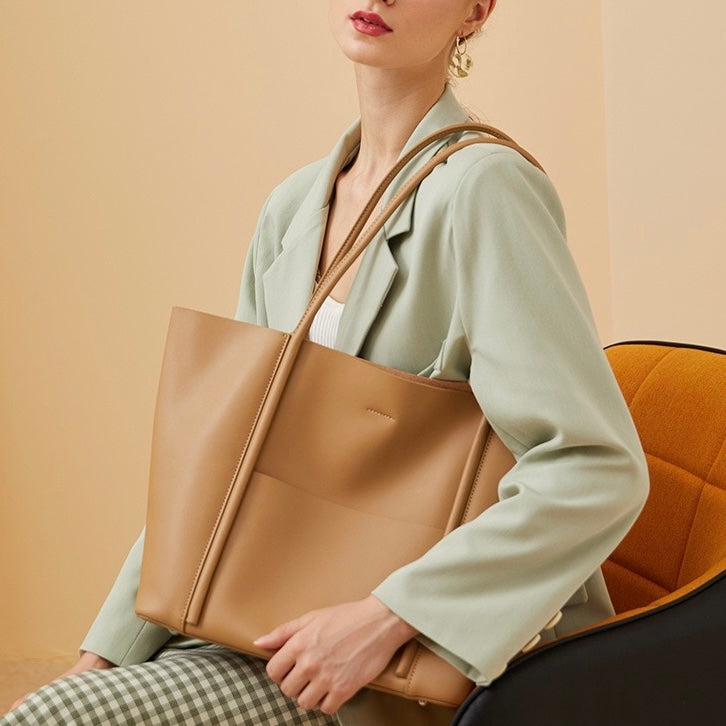 Genuine Leather Summer Tote Bag for Elegant Sophistication