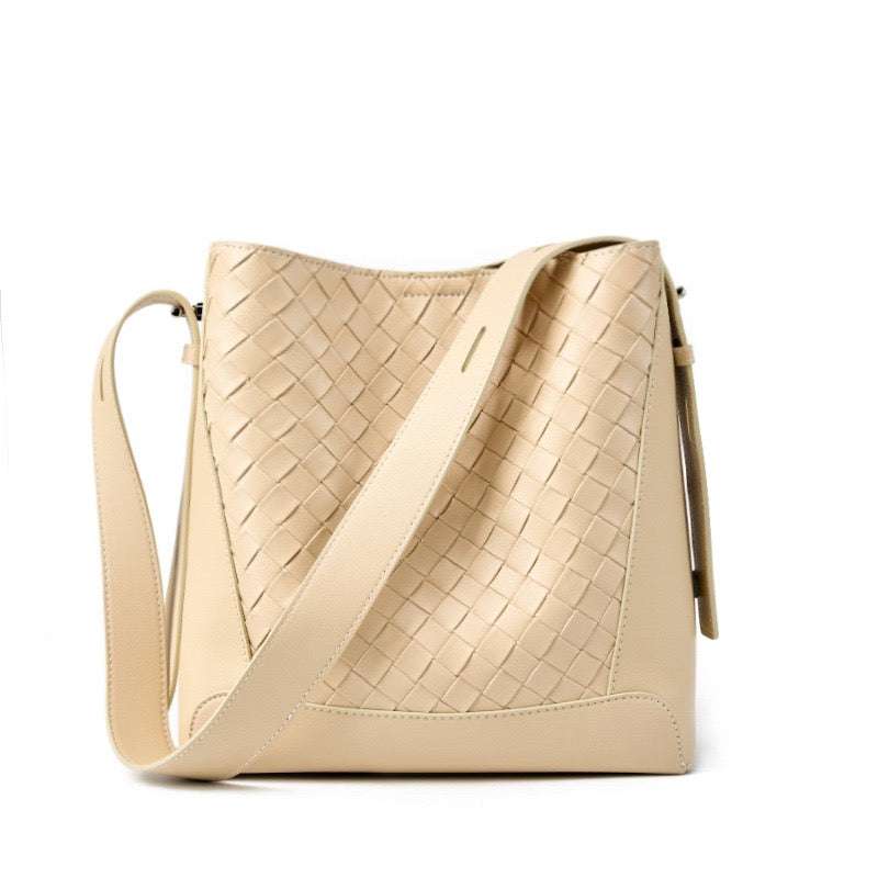 Exquisite Handwoven Cowhide Crossbody and Shoulder Bag
