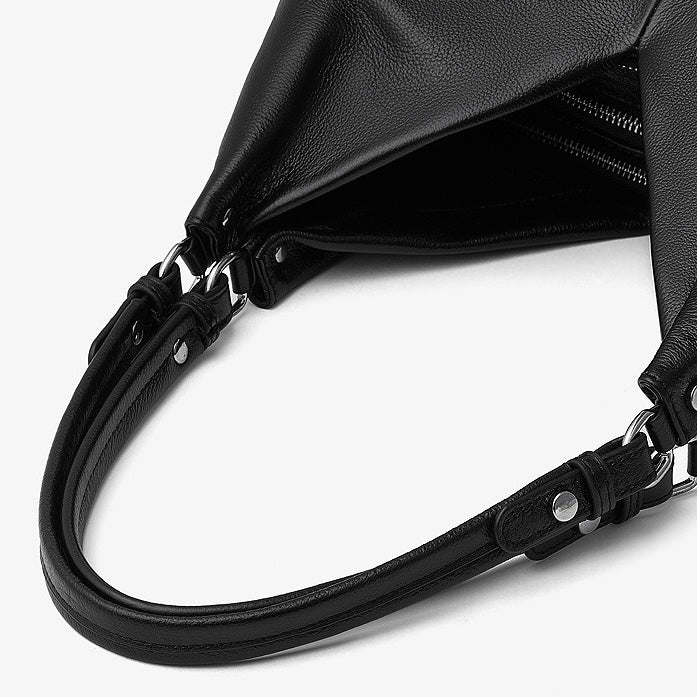 Luxury Ruched Leather Large Tote Hobo Bag