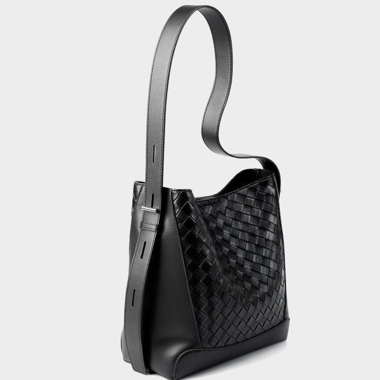 Exquisite Handwoven Cowhide Crossbody and Shoulder Bag