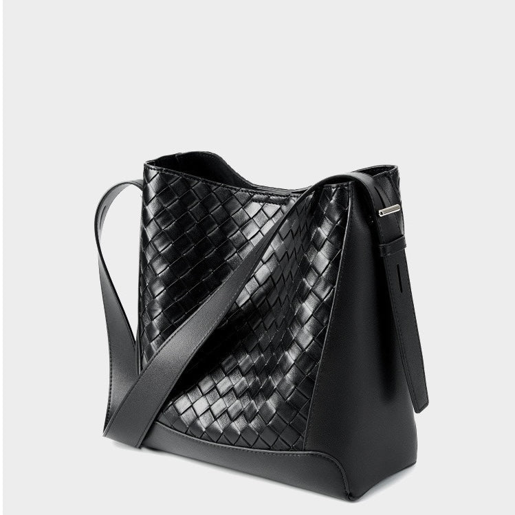 Exquisite Handwoven Cowhide Crossbody and Shoulder Bag